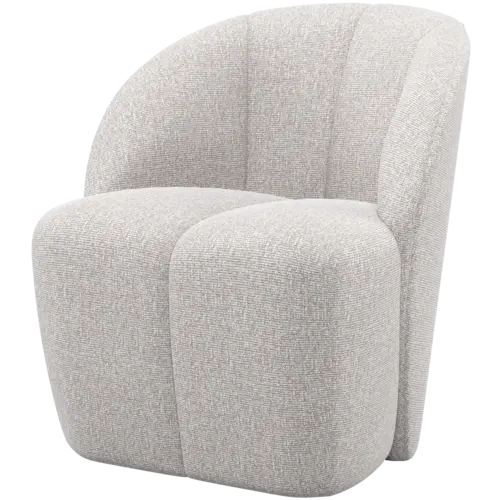 Woood Draaifauteuil Mojo - Bouclé Ecru Melange
