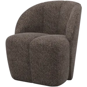 Woood Draaifauteuil Mojo - Wollig Bruin