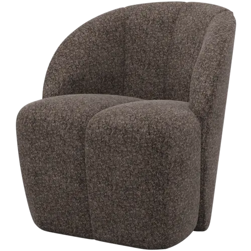 Woood Draaifauteuil Mojo - Wollig Bruin