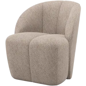 Woood Draaifauteuil Mojo - Wollig Donkerzand