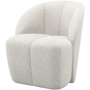 Woood Draaifauteuil Mojo - Wollig Ecru