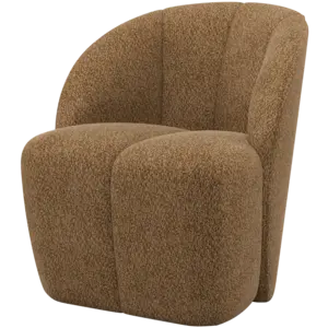 Woood Draaifauteuil Mojo - Wollig Honinggeel