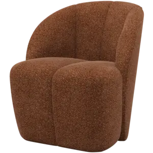Woood Draaifauteuil Mojo - Wollig Roestbruin