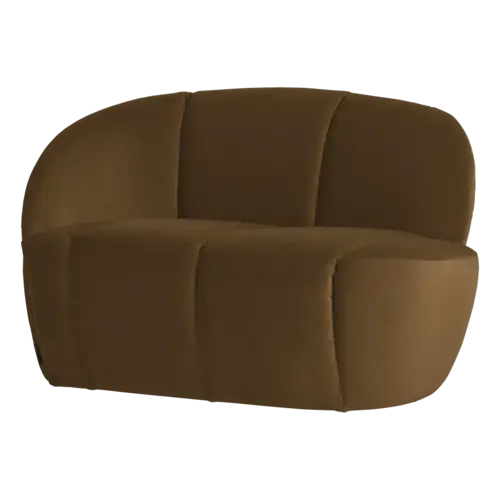 Woood Bankje Mojo Links - Velvet Honinggeel Woood Bankje Mojo Links - Velvet Honinggeel