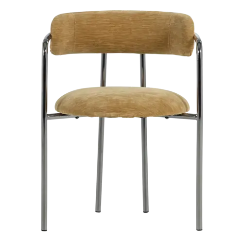 Woood Cuby Armstoel - Lichtgeel