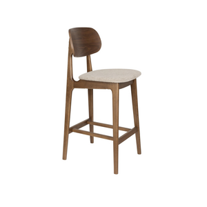 Zuiver Marais Barstoel -Wood/ Beige