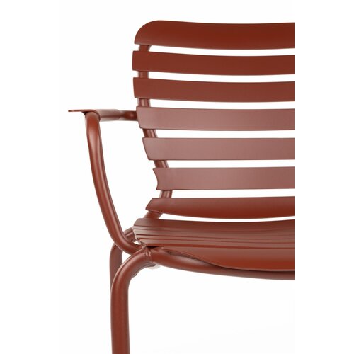 Zuiver Tuinstoel Vondel met Armleuning - Red