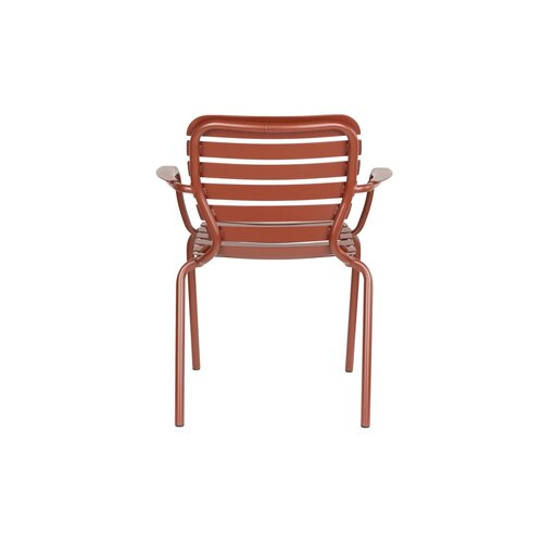 Zuiver Tuinstoel Vondel met Armleuning - Red