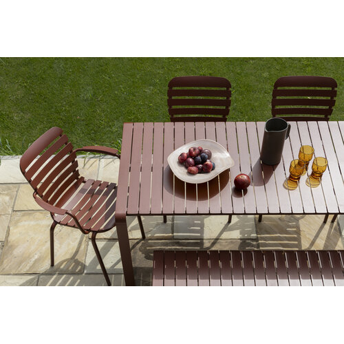 Zuiver Tuinstoel Vondel met Armleuning - Red