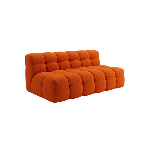 COMF Collection Toonzaalmodel Soho zetel - Opstelling: 3-zit zonder armen (stand alone) - Stof: Juke Oranje 25 (cat. 8) COMF Collection Toonzaalmodel Soho zetel - Opstelling: 3-zit zonder armen (stand alone) - Stof: Juke Oranje 25 (cat. 8)