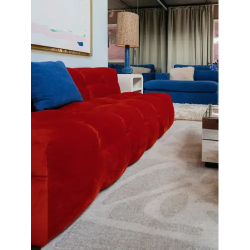 COMF Collection Toonzaalmodel Soho zetel - Opstelling: 3-zit zonder armen (stand alone) - Stof: Juke Oranje 25 (cat. 8) COMF Collection Toonzaalmodel Soho zetel - Opstelling: 3-zit zonder armen (stand alone) - Stof: Juke Oranje 25 (cat. 8)