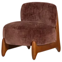 Runi Fauteuil - Paars/Bruin