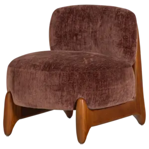 Woood Runi Fauteuil - Paars/Bruin Woood Runi Fauteuil - Paars/Bruin