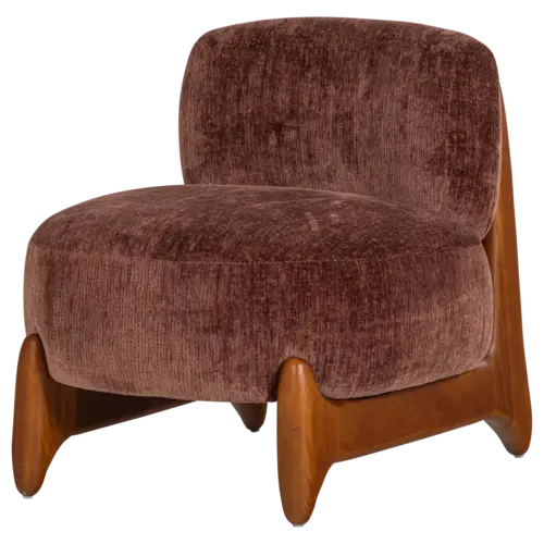 Woood Runi Fauteuil - Paars/Bruin Woood Runi Fauteuil - Paars/Bruin