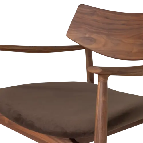 Woood Bask Fauteuil - Walnoothout Bruin Woood Bask Fauteuil - Walnoothout Bruin