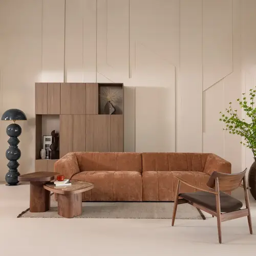 Woood Bask Fauteuil - Walnoothout Bruin Woood Bask Fauteuil - Walnoothout Bruin