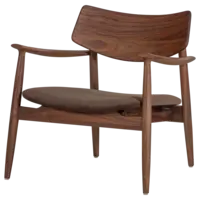 Bask Fauteuil - Walnoothout Bruin