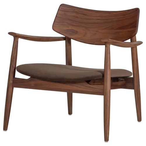 Woood Bask Fauteuil - Walnoothout Bruin Woood Bask Fauteuil - Walnoothout Bruin
