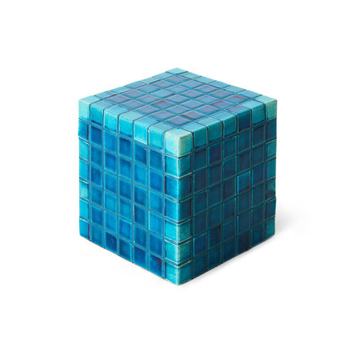 HKliving Tiled Side Table - Turquoise