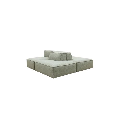 COMF Collection Zetel Lima - Opstelling: Ottomaan L + Ottomaan R + Divan + Hocker - in Stof: Preziosa 71 (Cat. C)