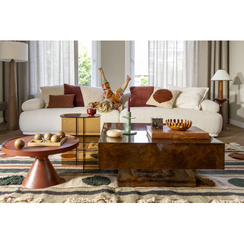 Dutchbone Salontafel Quinn - Walnut Dutchbone Salontafel Quinn - Walnut