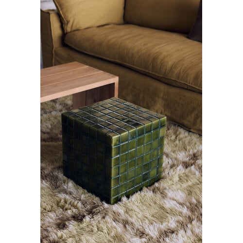 HKliving Tiled Side Table - Moss HKliving Tiled Side Table - Moss