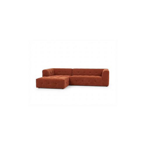 COMF Collection Napoli zetel - Opstelling: Divan L + 2-zit R - Stof: Cord Roest (cat. C) COMF Collection Napoli zetel - Opstelling: Divan L + 2-zit R - Stof: Cord Roest (cat. C)