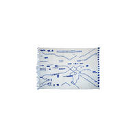 Marokkaans Vloerkleed Wol - Blauw 140 x 240 cm