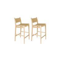 Set van 2 Barstoelen Cecile - Natural