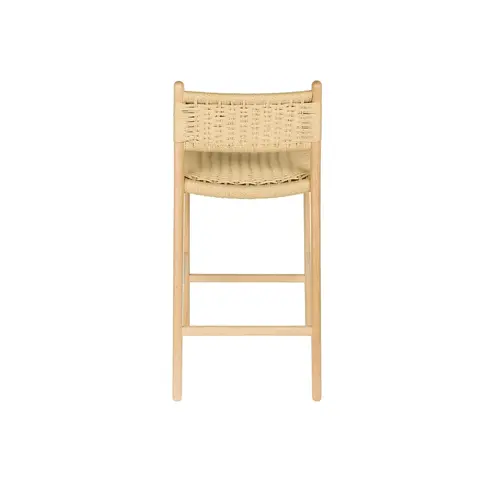 Dutchbone Set van 2 Barstoelen Cecile - Natural Dutchbone Set van 2 Barstoelen Cecile - Natural