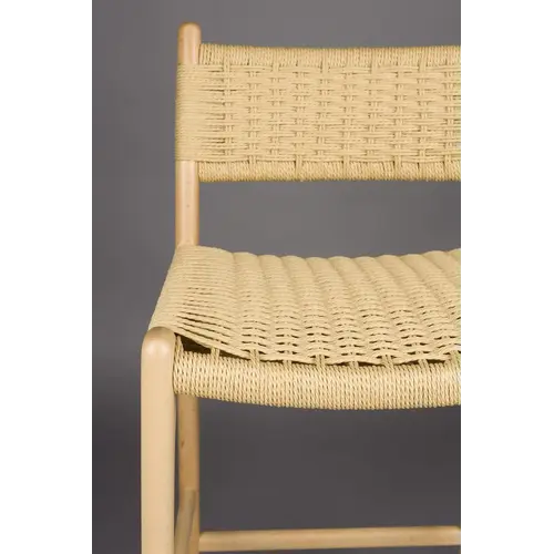 Dutchbone Set van 2 Barstoelen Cecile - Natural Dutchbone Set van 2 Barstoelen Cecile - Natural