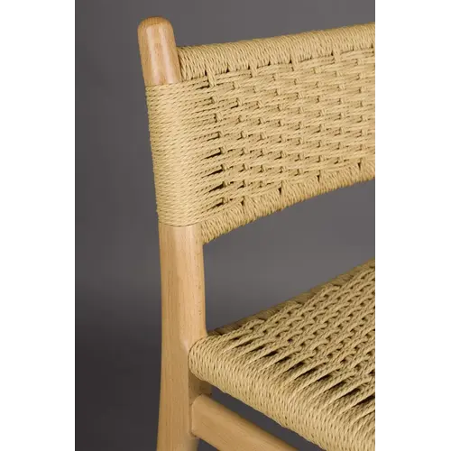 Dutchbone Set van 2 Barstoelen Cecile - Natural Dutchbone Set van 2 Barstoelen Cecile - Natural
