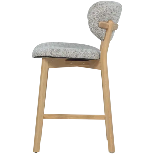 Woood Set van 2 Barstoelen Udar - Naturel Woood Set van 2 Barstoelen Udar - Naturel