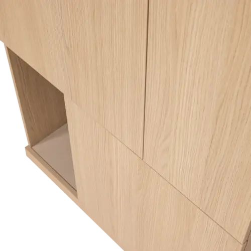 Woood Build Opbergkast 80 cm - Naturel Woood Build Opbergkast 80 cm - Naturel