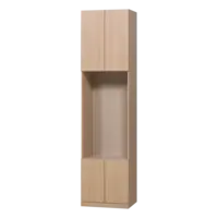 Build Smalle Halfopen Kast - Naturel