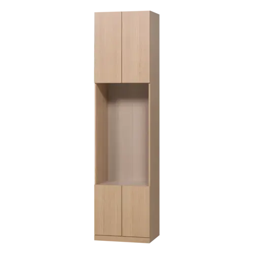 Woood Build Smalle Halfopen Kast - Naturel Woood Build Smalle Halfopen Kast - Naturel