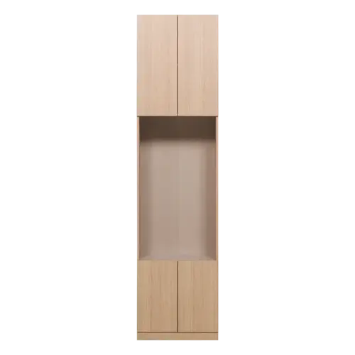 Woood Build Smalle Halfopen Kast - Naturel Woood Build Smalle Halfopen Kast - Naturel