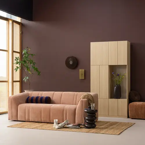 Woood Build Smalle Halfopen Kast - Naturel Woood Build Smalle Halfopen Kast - Naturel