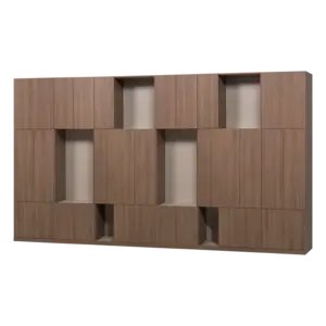 Woood Build Wandkast Combinatie 376 cm - Bruin Woood Build Wandkast Combinatie 376 cm - Bruin
