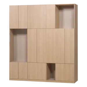 Woood Build Wandkast Combinatie 188 cm - Naturel Woood Build Wandkast Combinatie 188 cm - Naturel