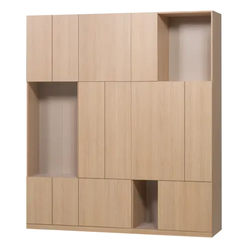 Woood Build Wandkast Combinatie 188 cm - Naturel Woood Build Wandkast Combinatie 188 cm - Naturel