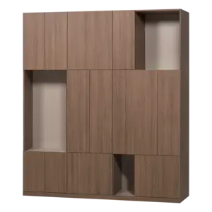 Woood Build Wandkast Combinatie 188 cm - Bruin Woood Build Wandkast Combinatie 188 cm - Bruin