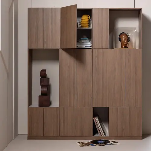 Woood Build Wandkast Combinatie 188 cm - Bruin Woood Build Wandkast Combinatie 188 cm - Bruin