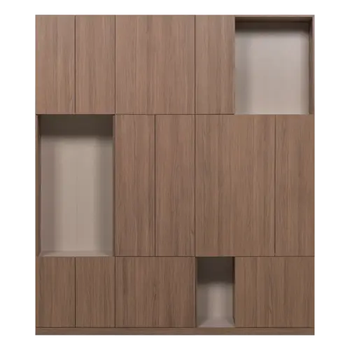 Woood Build Wandkast Combinatie 188 cm - Bruin Woood Build Wandkast Combinatie 188 cm - Bruin