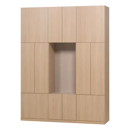 Woood Build Wandkast Combinatie 162 cm - Naturel Woood Build Wandkast Combinatie 162 cm - Naturel