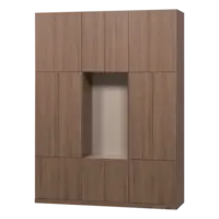 Build Wandkast Combinatie 162 cm - Bruin