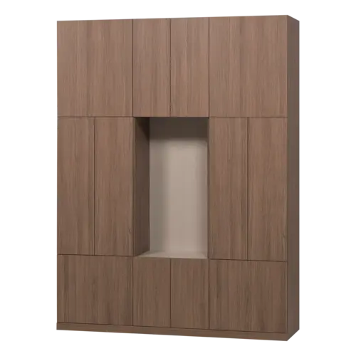 Woood Build Wandkast Combinatie 162 cm - Bruin Woood Build Wandkast Combinatie 162 cm - Bruin