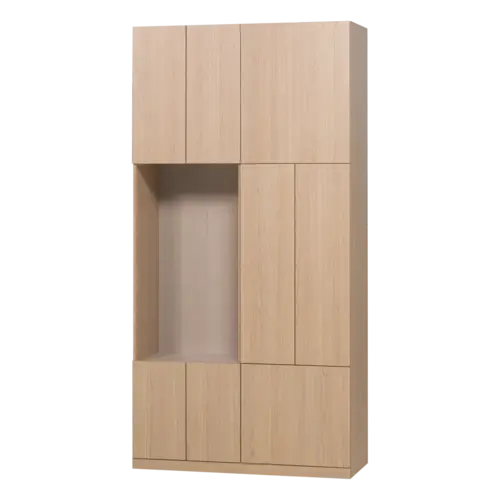 Woood Build Wandkast Combinatie 108 cm - Naturel Woood Build Wandkast Combinatie 108 cm - Naturel
