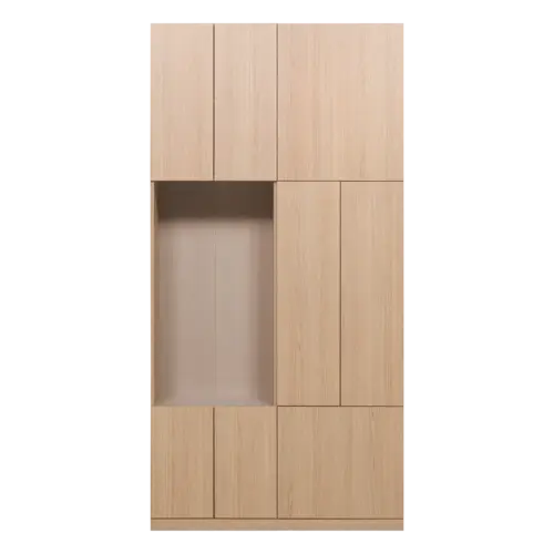Woood Build Wandkast Combinatie 108 cm - Naturel Woood Build Wandkast Combinatie 108 cm - Naturel