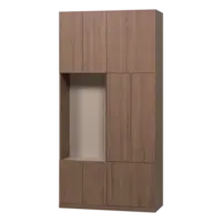 Build Wandkast Combinatie 108 cm - Bruin